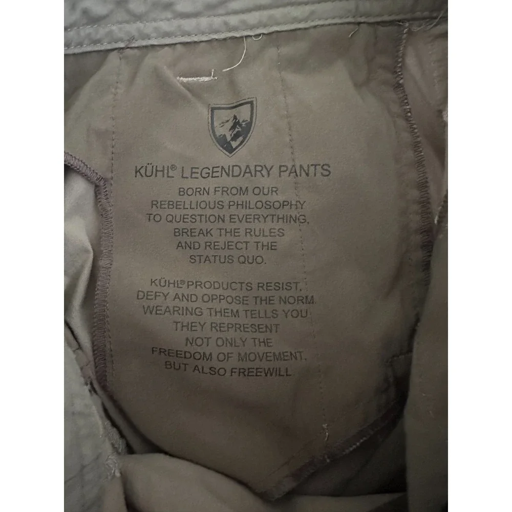 Kuhl Spire Roll Up Pants 4 Long Khaki Hiking Utility Outdoor Trail Work 29x33
